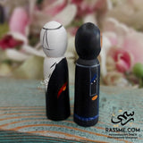 Wooden Bedouin Traditional Figures Set