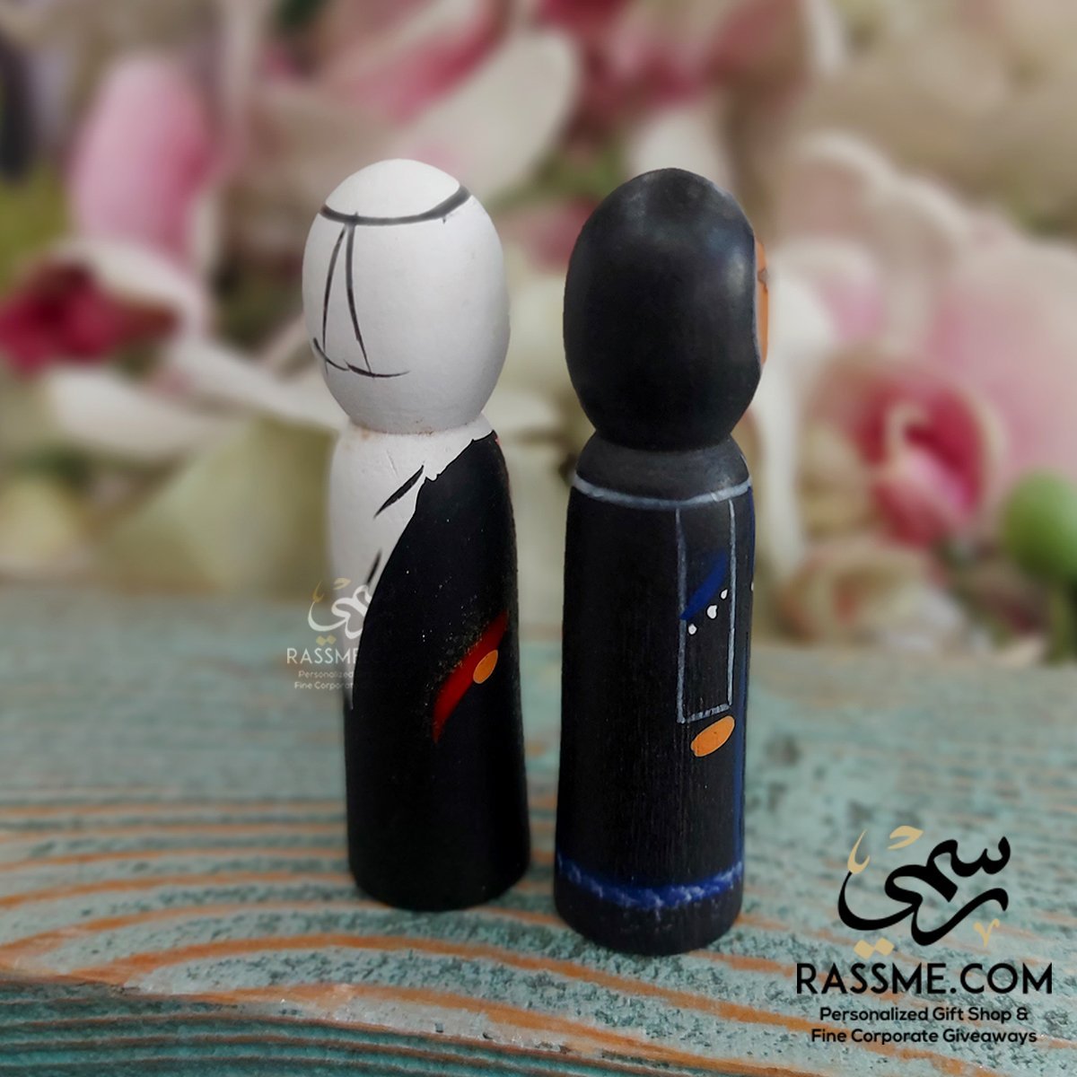 Cute Wooden Bedouin Traditional Figures Set