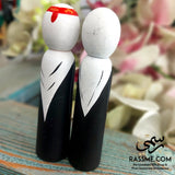 Wooden Bedouin Traditional Figures Set