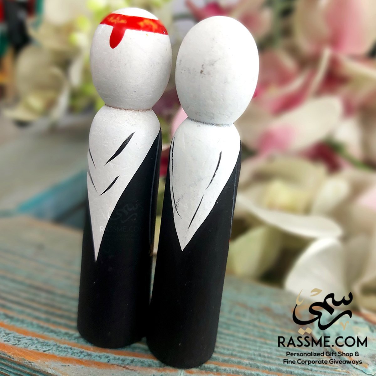 Cute Wooden Bedouin Traditional Figures Set
