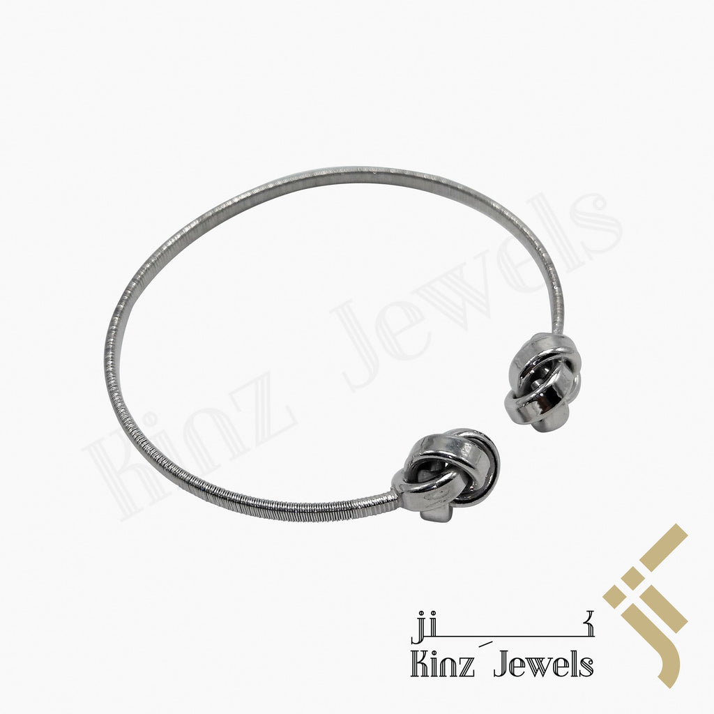 Premium Adjustable Silver Bracelet Knots