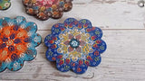 Ceramic Coaster Wall Dishes, Ceramic Tile Trivet, Hot Pad, Kitchen Decor hanging