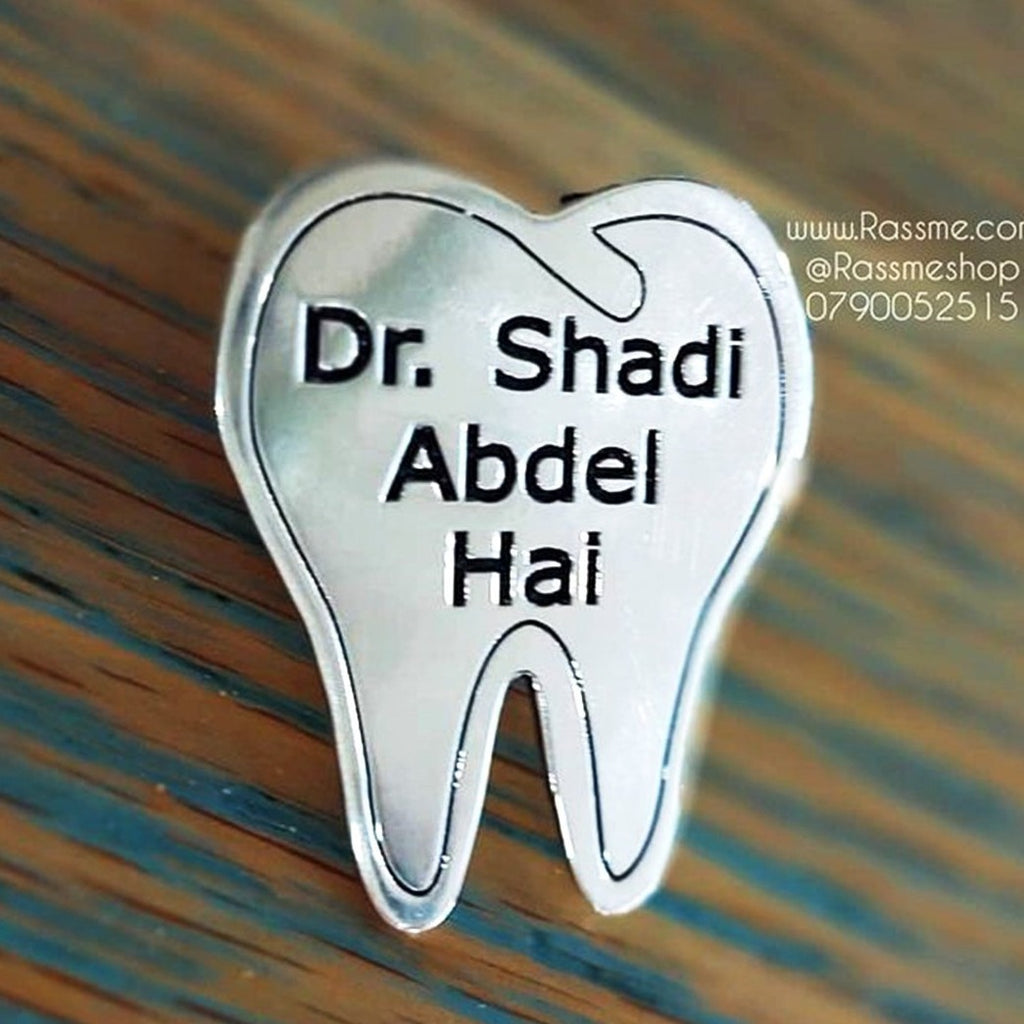 Customized 925 Silver Pin Brooch Dentist Gifts