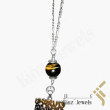 Kinz Car Mirror Hanging or Keychain Tiger Eye - But Allah is the best Keeper