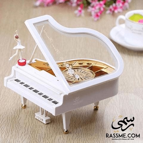 Small Music Box Piano Dancing Ballerina Classical - Free Writing