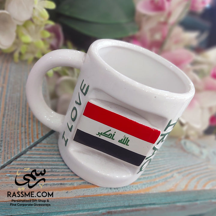 Ceramic Mug 3D Iraq Flag