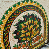 Real Stones Mosaics Tree Of Life Wooden Frame Handcrafted