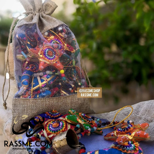 Handmade Star & Moon Door Hanging String Room Separator Ropes