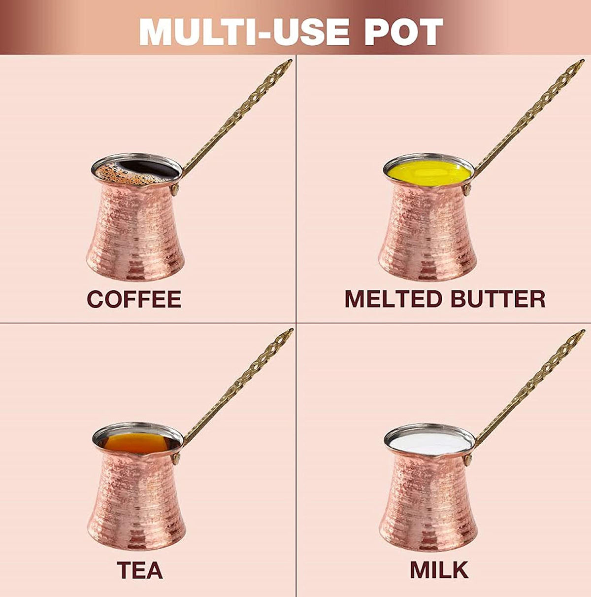 Handmade Copper Coffee Maker, Cezve, Turkish Coffee Maker, Coffee Pot