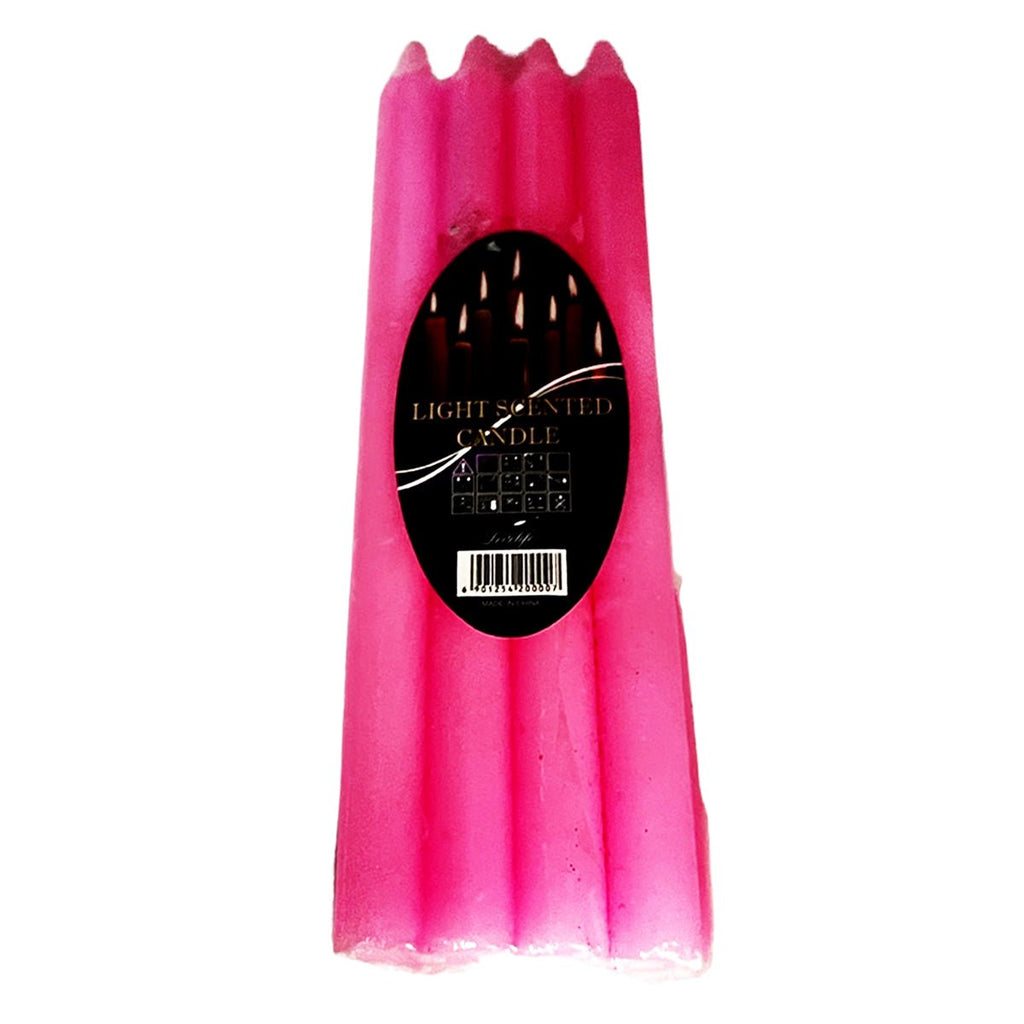 8 Pink Candle Sticks
