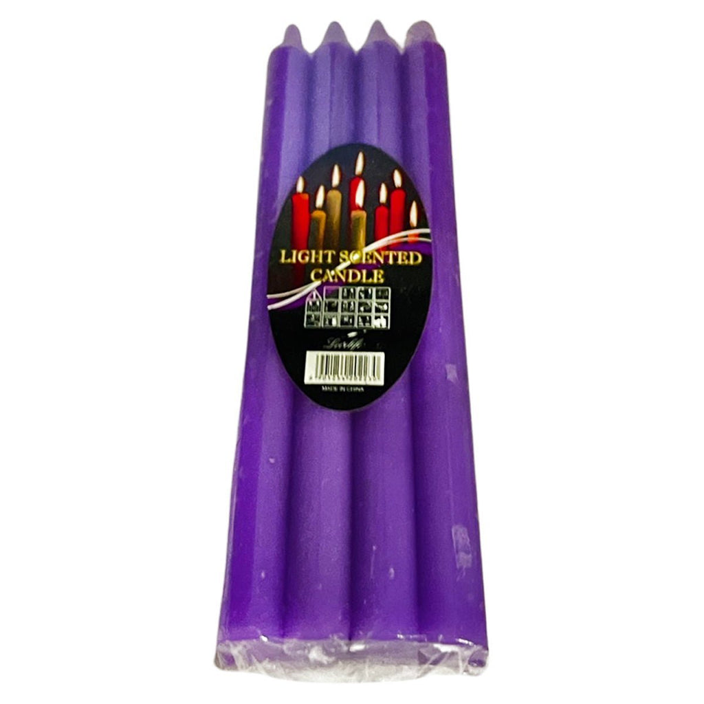 8 Purple Candle Sticks