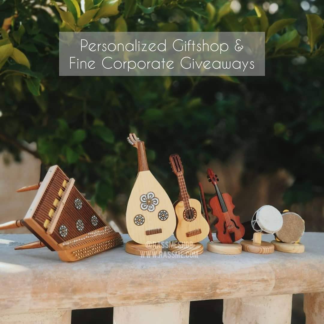 Wooden Musical Instruments Set - 6 Pcs - Free Writing On The Box