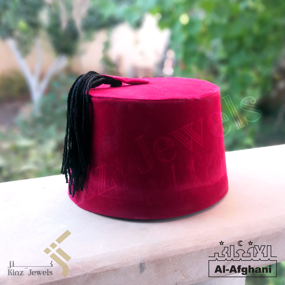 Afghani - Personalized Red Tarboosh Fez