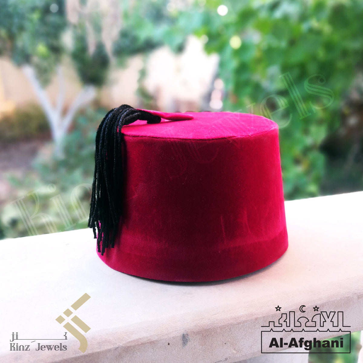 Afghani - Personalized Red Tarboosh Fez