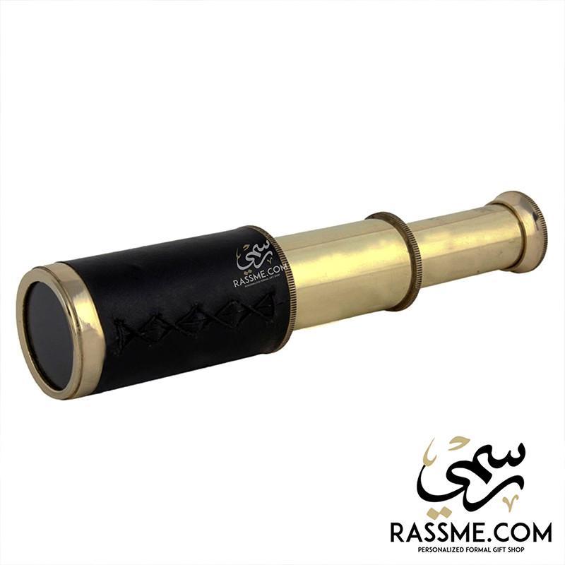 Solid Brass Telescope Leather Portable
