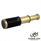 Solid Brass Telescope Leather Portable