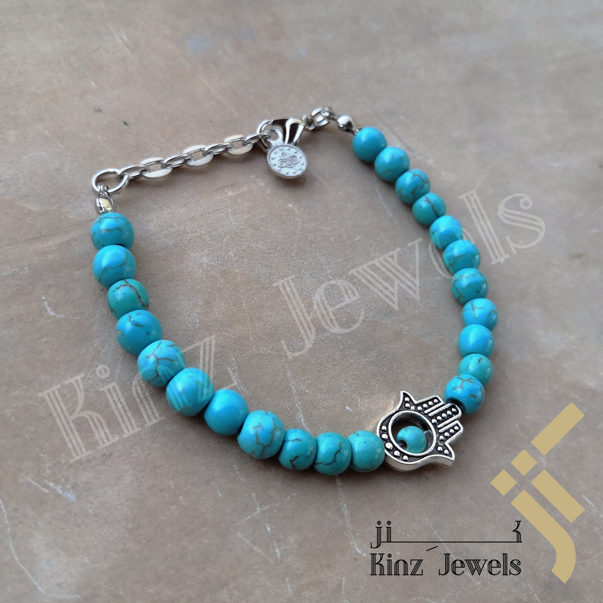 Afghani - Turkish Blue Evil Eye Turquoises Color Bracelet