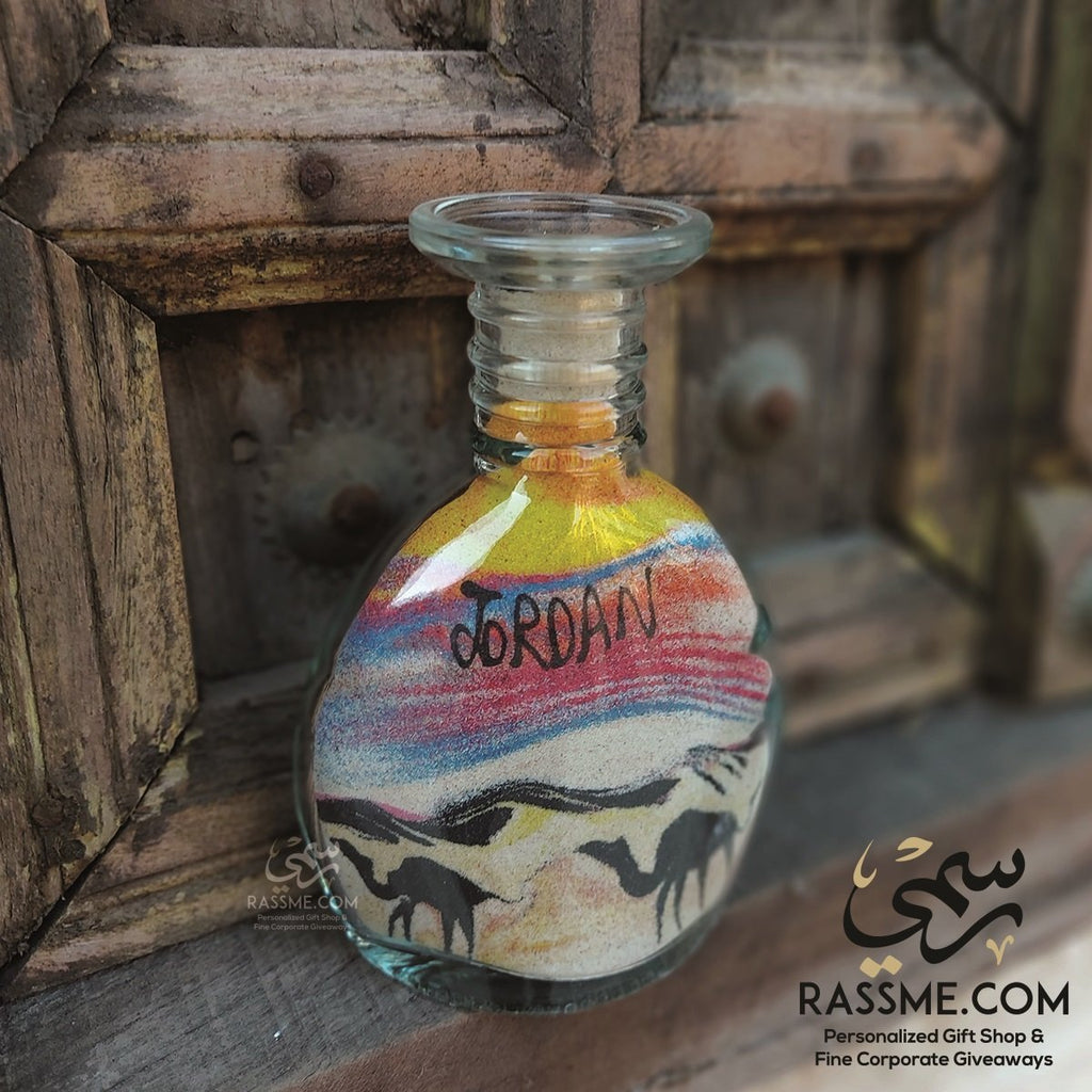 Sand Art Camel in a Bottle Jordan Souvenir