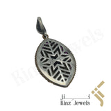 Sterling Silver Hurrem Sultan Eye Shape Gemstones Pendant