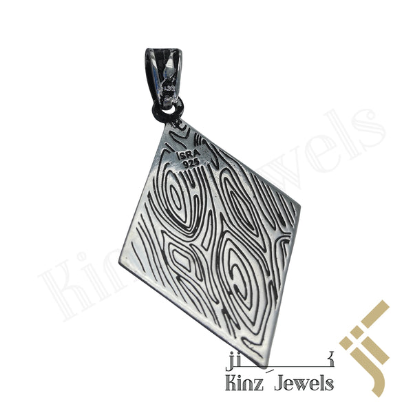 Silver Diamond Shape Pendant - The Throne Verse