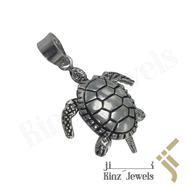 Sterling Silver Handcrafted Turtle Movable Pendant