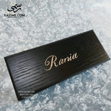 High Quality Full Black Pen Set With Elegant Wooden Box - Free Engraving