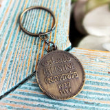 Old Coin Palestine Keychain One Mil
