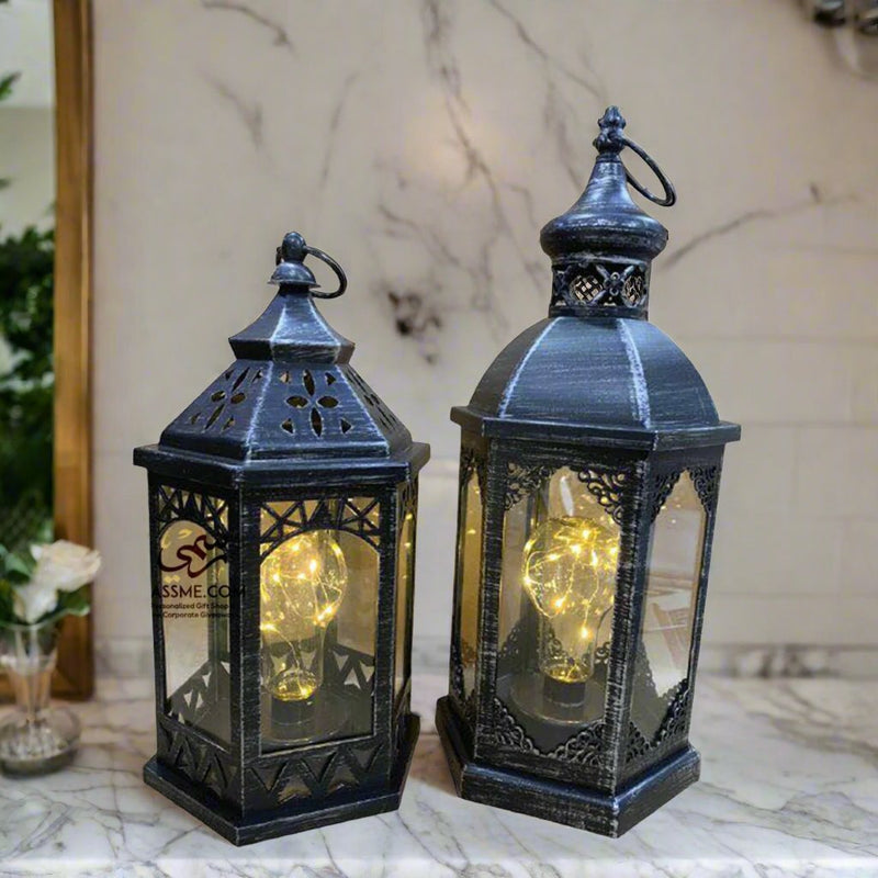 Flameless Lantern Arabian Glass Ramadan