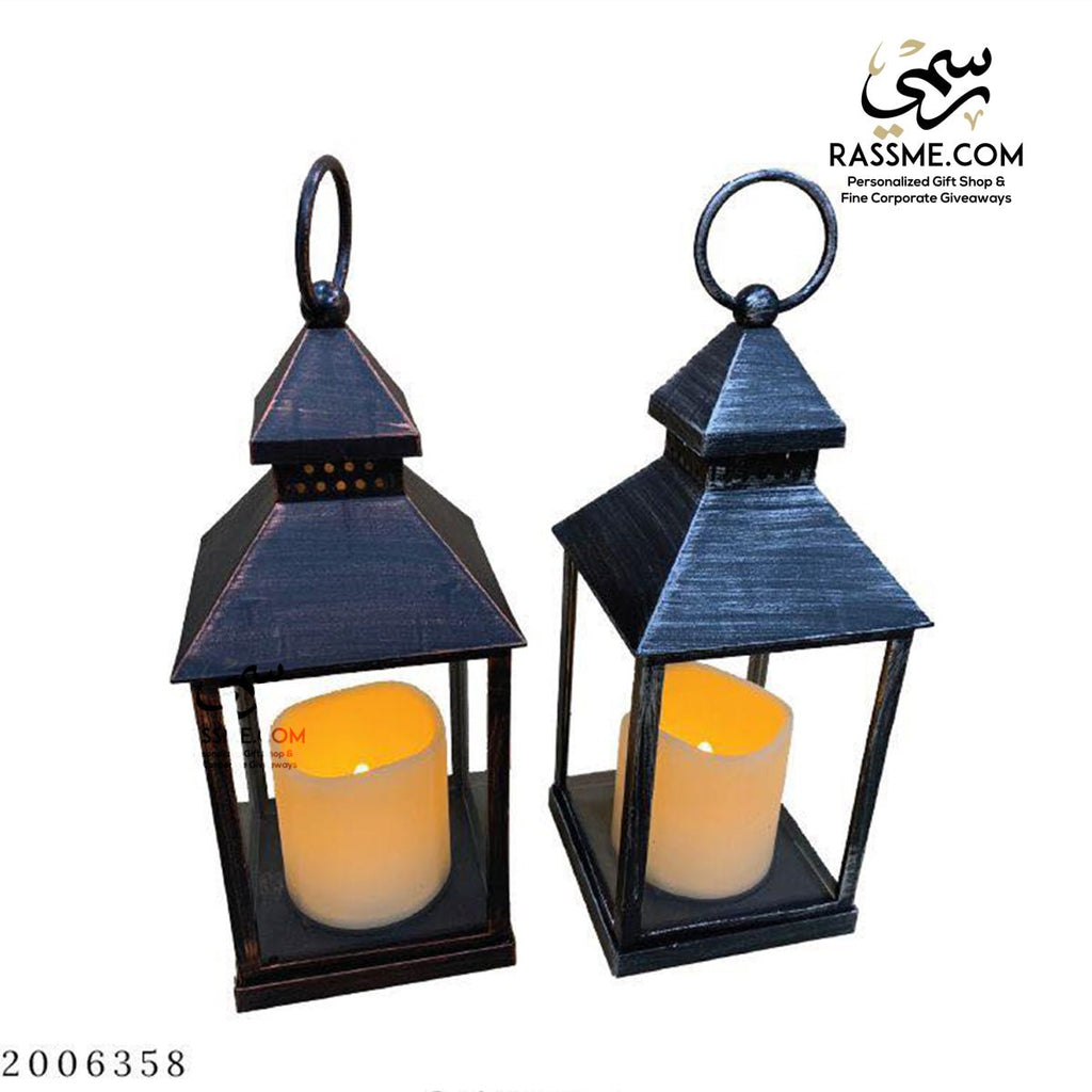 Personalized Transparency Lantern LED Flameless Candle Indoor / Outdoor / Desk