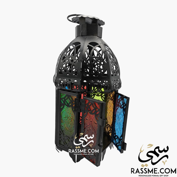 Candle Traditional Arabian Glass Lantern Desk