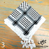 Palestinian Keffiyeh Kuffiyeh Shemagh Traditional Head Scarf Black And White Arabic Head cover for Turbante Unisex