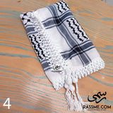 Palestinian Keffiyeh Kuffiyeh Shemagh Traditional Head Scarf Black And White Arabic Head cover for Turbante Unisex