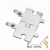 Personalized Silver Puzzle Pendant
