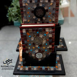 Customized Premium Wooden Mosaics Stand with Quran