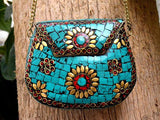 Handmade Gemstone Bag Purse