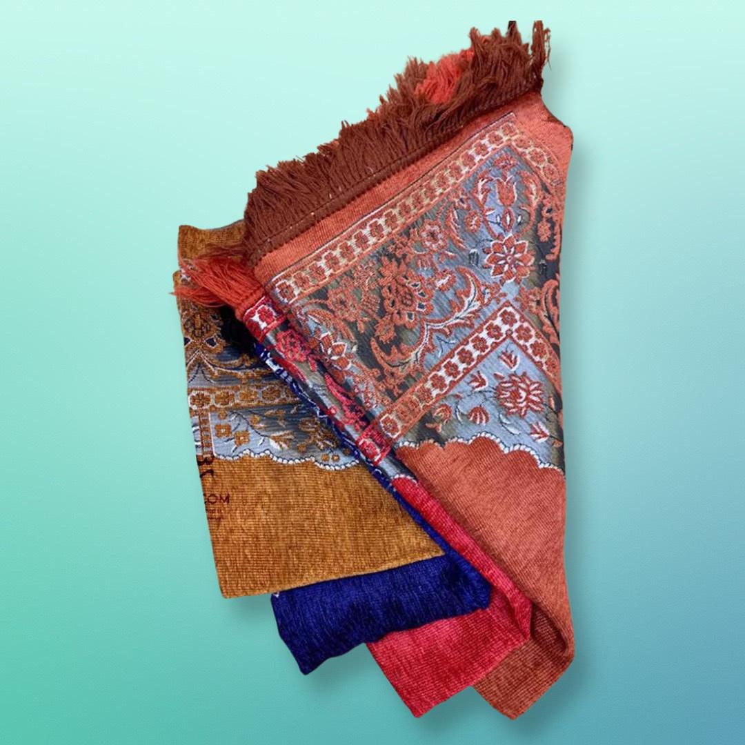 Four Velvet Prayer Rugs Muslim Prayer Mats