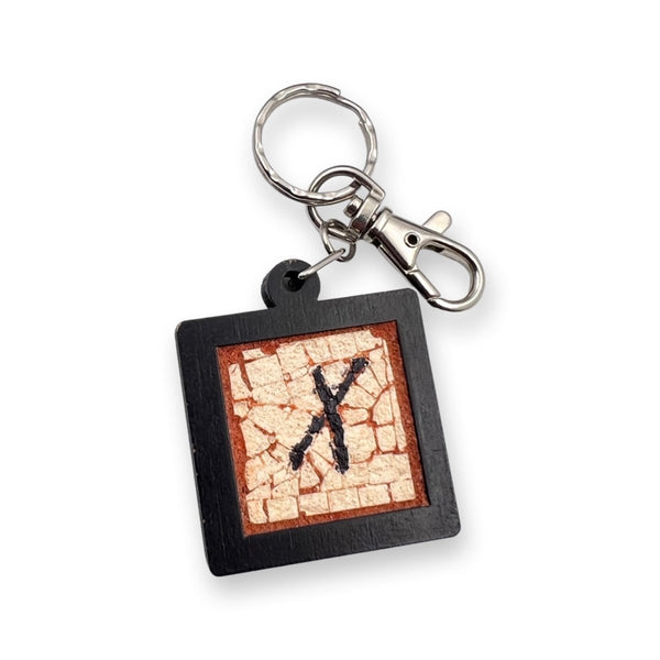 A-Z Mosaics Alphabet Jordan Souvenir Keychain