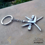 Afghani - Oman Dagger Khenjar Muscot Flag Keychain