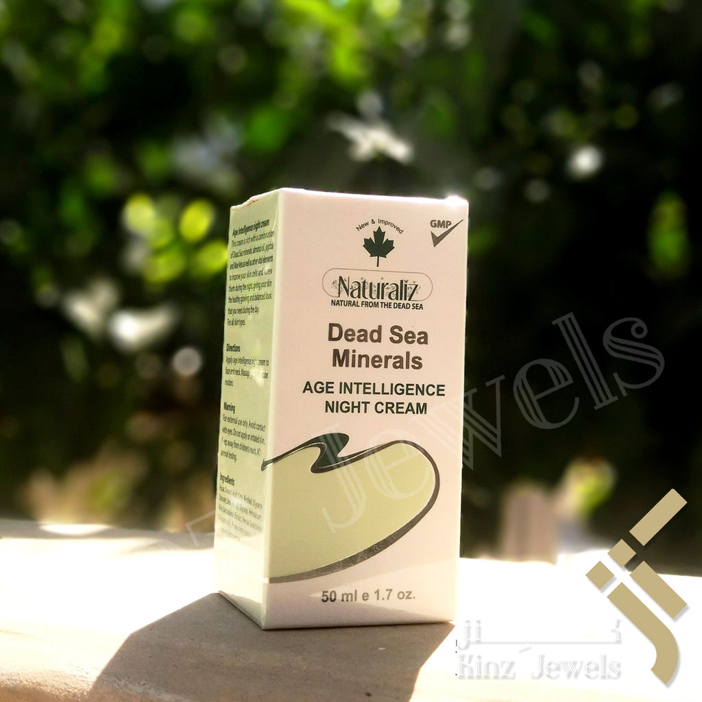 Age Intelligence Night Cream Natural From The Dead Sea Minerals All Skin Types 50ml e 1.7 oz.