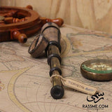 Antique Leather Solid Brass Telescope - Free Engraving