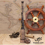 Antique Leather Solid Brass Telescope - Free Engraving