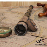 Antique Leather Solid Brass Telescope - Free Engraving