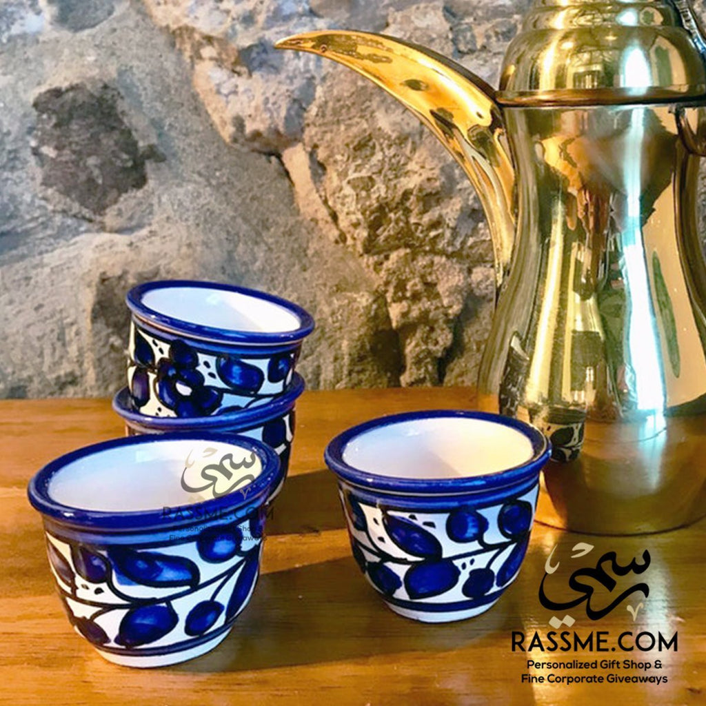 Pottery Set - Arabic Coffee Pot with Cups – Saudi Gifts