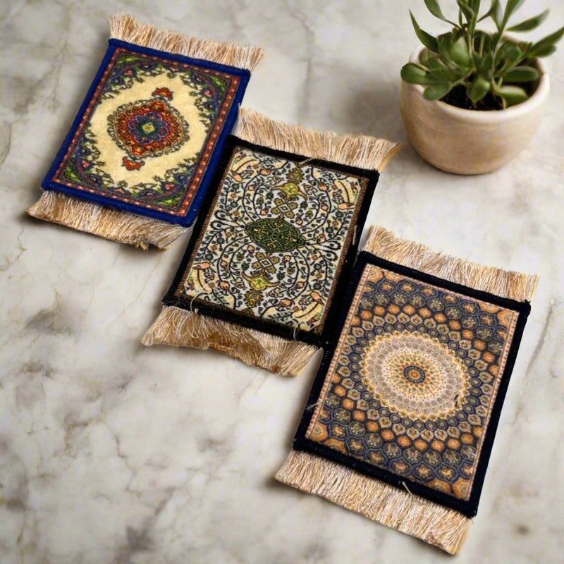 Arabian Rug coasters 3 Pcs