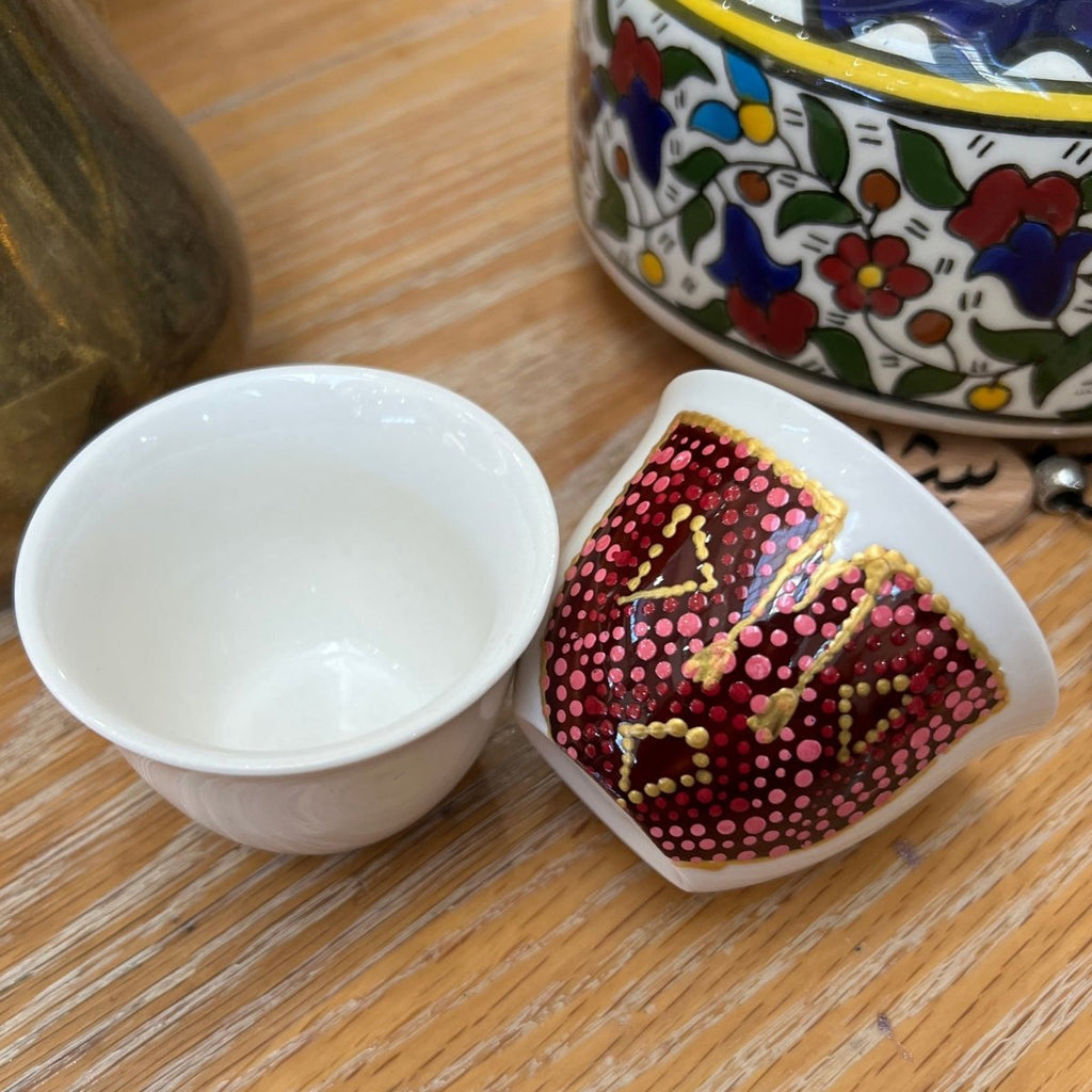 Arabic Coffee Traditional Thob Hand Painted