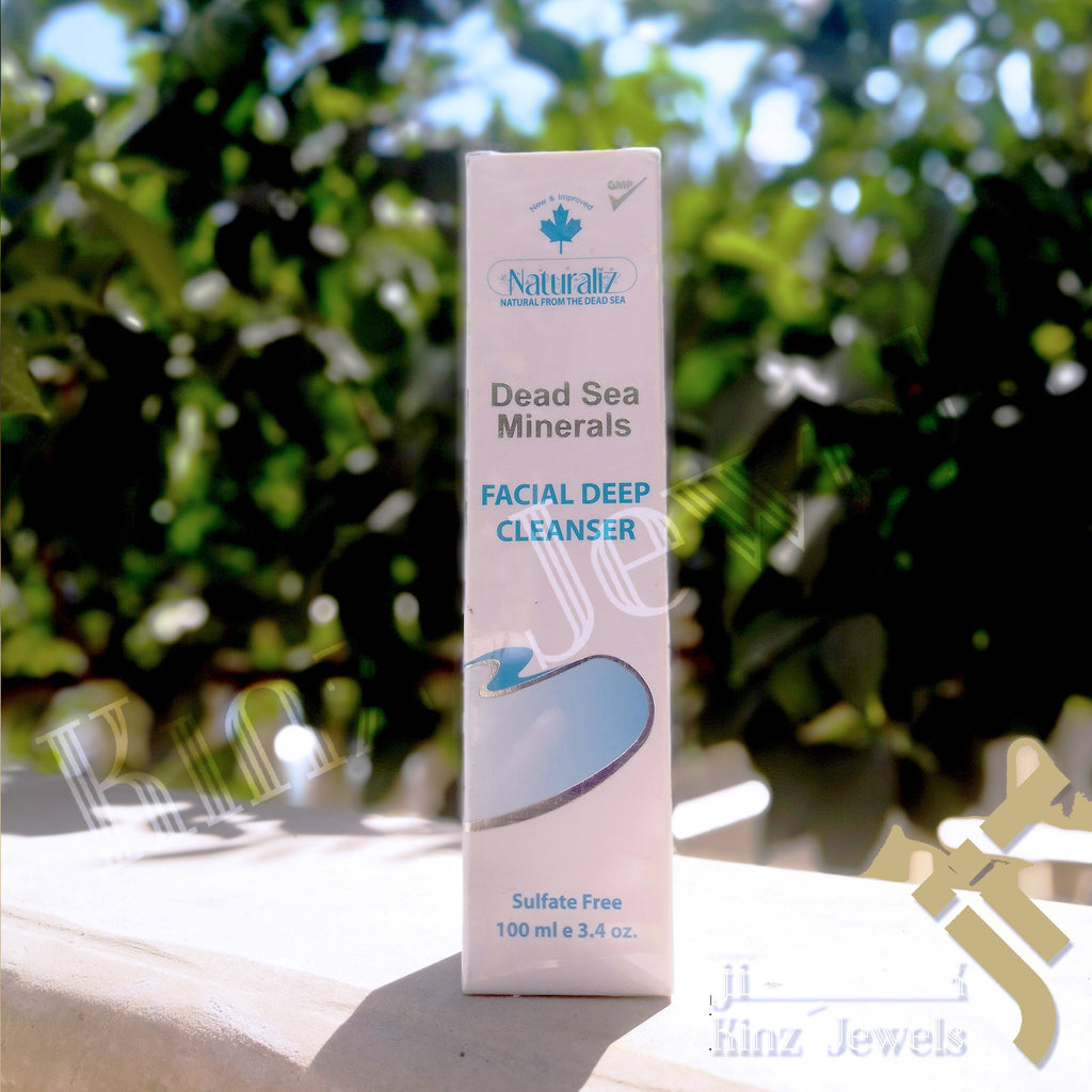 Facial Deep Cleanser Sulfate Free Natural From The Dead Sea Minerals 100ml e 3.4 oz.