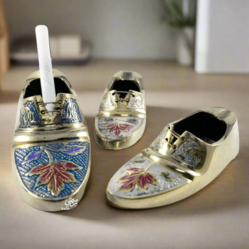 Ashtray Brass & Enamel Colors - Free Engraving