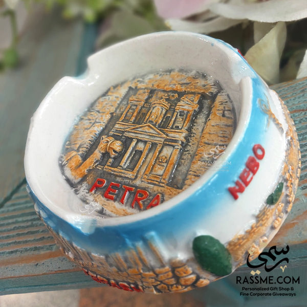 Ceramic Colored Ashtray Jordan Souvenirs 3d Petra Nebo Jerash