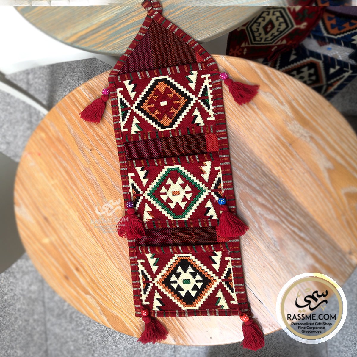 Embroidery Turkish kilim bag Boho Wall Hanging