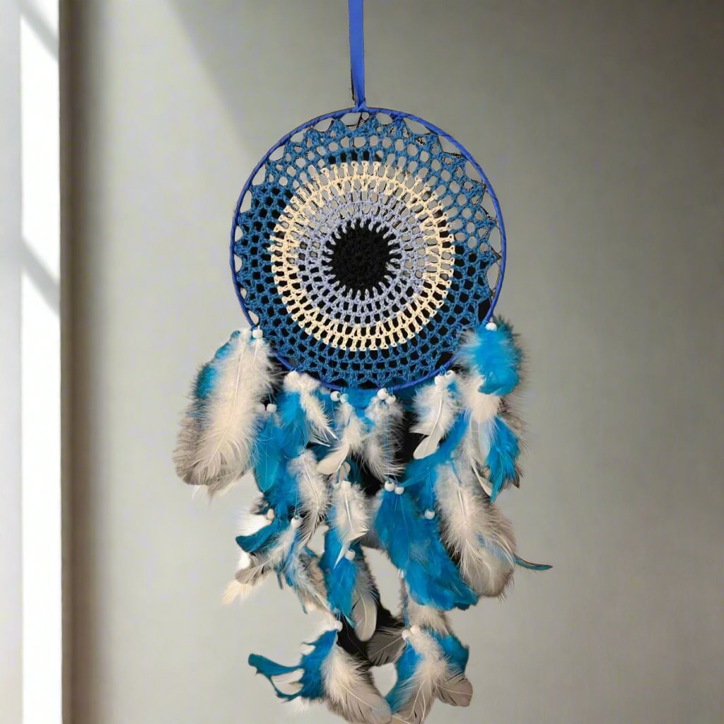 Blue and White Dream Catcher